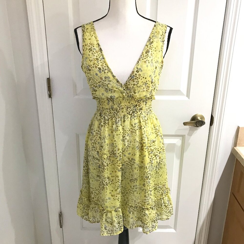 Emmelee Yellow Floral Dress S